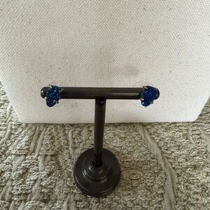 Kendra Scott Harriet Sparkling Blue Druzy Ear Studs